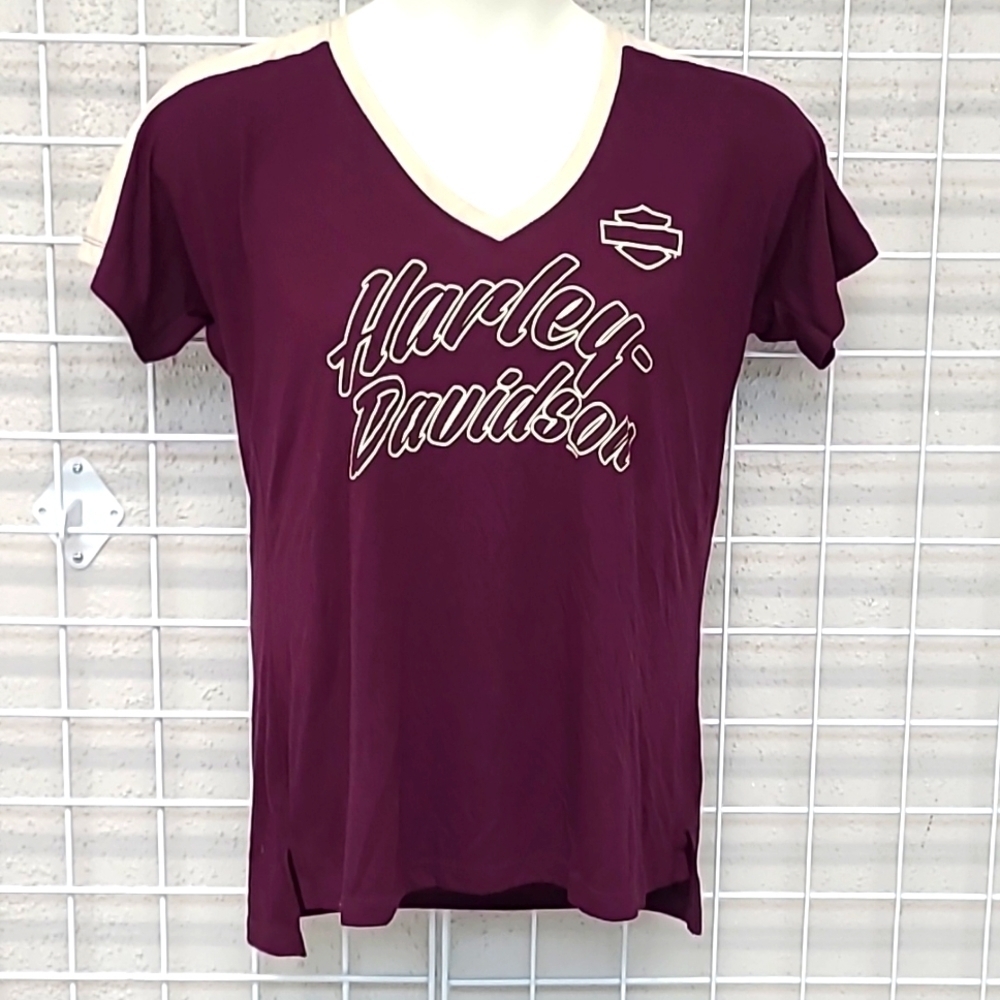 Harley-Davidson V-Neck Tee Size L